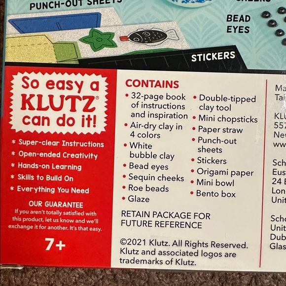 Mini Sushi Bar Crafting Clay Kit Handmade Diy Set Book and Tools Bubble Clay - Picture 4 of 5